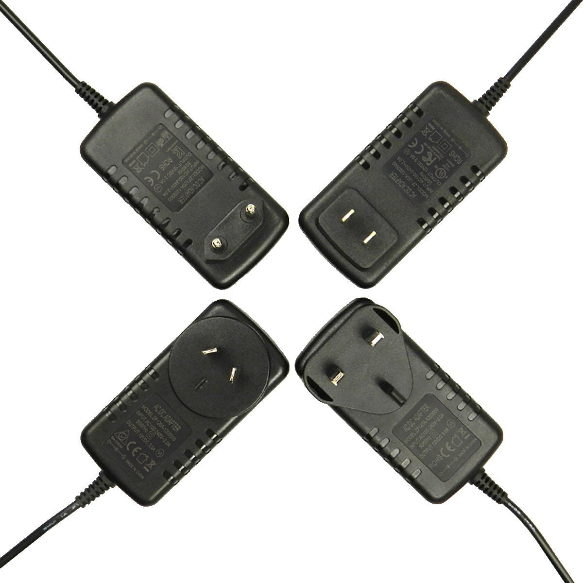 Wall Plug-in CE Certificated LED Adapter Power Supply 110-220V AC to 12V/24V DC