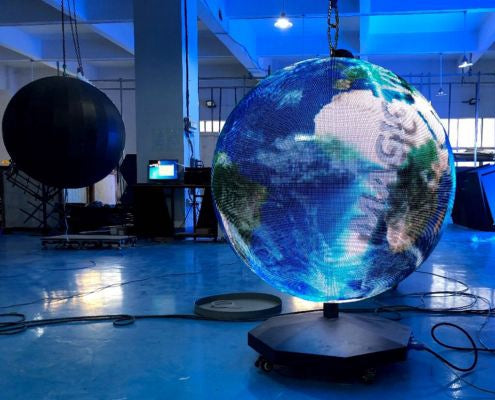 2m(6.56ft) in Diameter P2 2.0mm Pixel Pitch Indoor 360 Degree LED Sphere Display 800nits Complete Set
