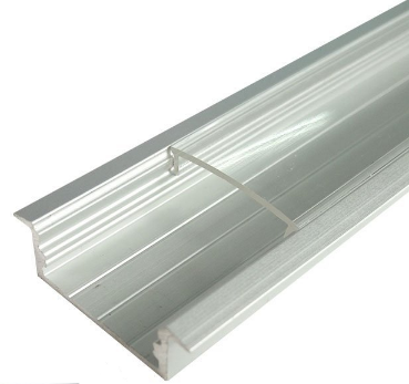 Silver U04 10x23mm U-Shape LED Aluminum Profile Aluminum Extrusion for LED Strip Light Installation