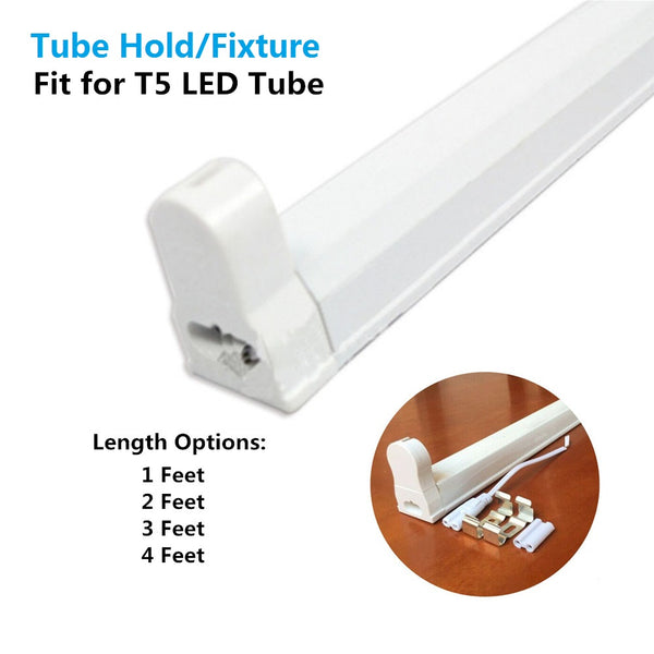 10 Pcs T5 Tube Light Fixture Tube Holder for Miniature Base T5 Tube Lights